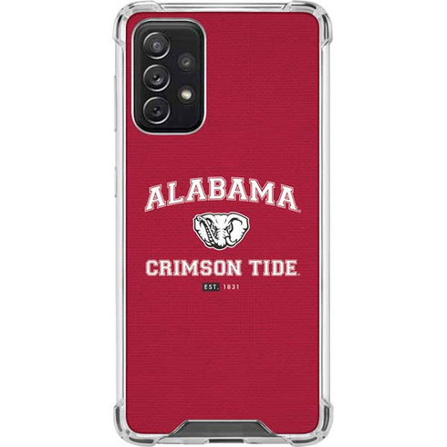 University of Alabama Crimson Tide Basketball Galaxy A72 5G Clear Case
